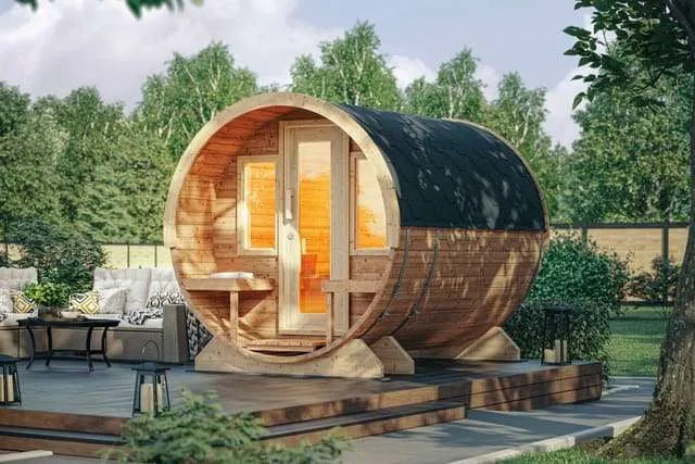 Thermowood 1-room Barrel Sauna Model 28