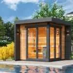 4-6 Person Thermowood Cube Outdoor Sauna Kit Cubo S