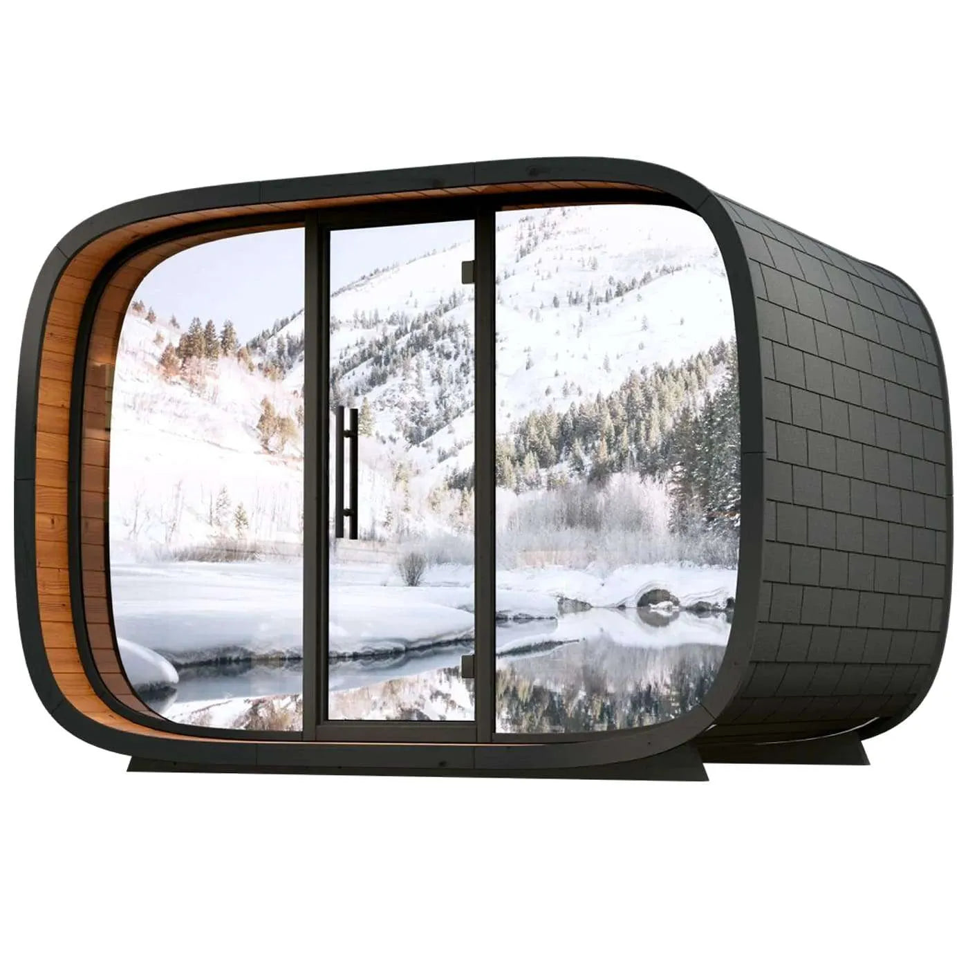 Thermowood Round Cube Outdoor Sauna Single 2.6