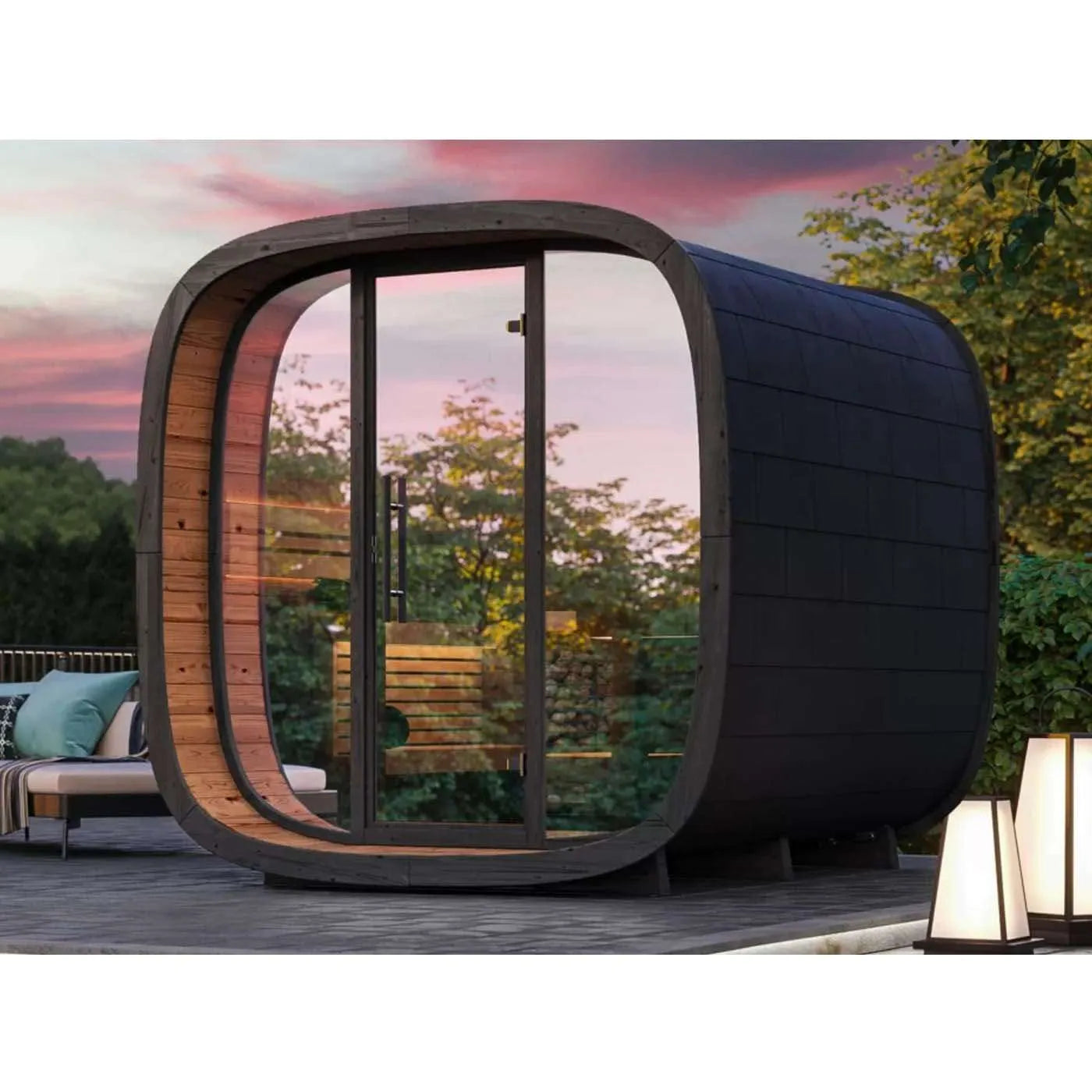 Thermowood Mini Round-Cube Outdoor Sauna